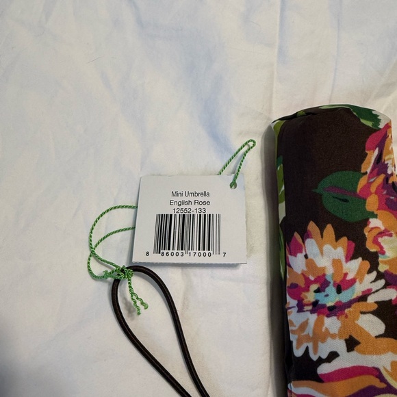 NWT Vera Bradley English Rose Mini Umbrella Retired Pattern - Picture 4 of 7